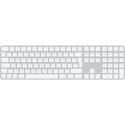 Apple Magic-toetsenbord met aanraak-ID en numeriek toetsenblok voor Macs met Chip, Noors, witte toetsen Apple Magic-toetsenbord met aanraak-ID en numeriek toetsenblok voor Macs met Chip, Noors, witte toetsen
