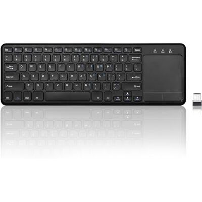 Perixx PERIBOARD-716 Draadloos toetsenbord met touchpad, ondersteunt meerdere apparaten met tv, tablet en smartphone, toetsen type X, zwart, Amerikaanse QWERTY-lay-out Perixx PERIBOARD-716 Draadloos toetsenbord met touchpad, ondersteunt meerdere apparaten met tv, tablet en smartphone, toetsen type X, zwart, Amerikaanse QWERTY-lay-out