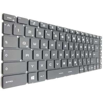T-ProTek Duits RGB-toetsenbord met verlichting, compatibel met MSI GE66 RaiDEUTSCHEr 10SE/10SGS/10SD MS-1541 T-ProTek Duits RGB-toetsenbord met verlichting, compatibel met MSI GE66 RaiDEUTSCHEr 10SE/10SGS/10SD MS-1541