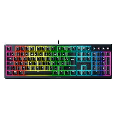 Razer Ornata V3 Gaming-toetsenbord met laag profiel (meca-membraanschakelaars, ergonomische polssteun, RGB Chroma, uv-gelakte ABS-toetsen) AZERTY-toetsenbord, zwart Razer Ornata V3 Gaming-toetsenbord met laag profiel (meca-membraanschakelaars, ergonomische polssteun, RGB Chroma, uv-gelakte ABS-toetsen) AZERTY-toetsenbord, zwart