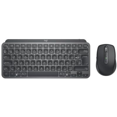 Logitech MX Keys Mini Combo for Business, compact draadloos toetsenbord en muis, Logi Bolt technologie, Bluetooth, Windows/Mac/Chrome/Linux gecertificeerd, grijs Logitech MX Keys Mini Combo for Business, compact draadloos toetsenbord en muis, Logi Bolt technologie, Bluetooth, Windows/Mac/Chrome/Linux gecertificeerd, grijs