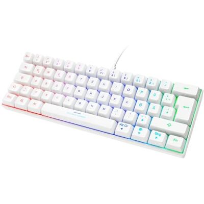 Deltaco GAM-075-W-DE Duits verlicht bekabeld gamingtoetsenbord, QWERTZ wit Deltaco GAM-075-W-DE Duits verlicht bekabeld gamingtoetsenbord, QWERTZ wit
