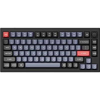 Keychron Q1 QMK Mechanisch Toetsenbord Aangepaste Versie 2 Knop Volledig Gemonteerd Zwart Carbon A Gateron G Pro Bruin Keychron Q1 QMK Mechanisch Toetsenbord Aangepaste Versie 2 Knop Volledig Gemonteerd Zwart Carbon A Gateron G Pro Bruin