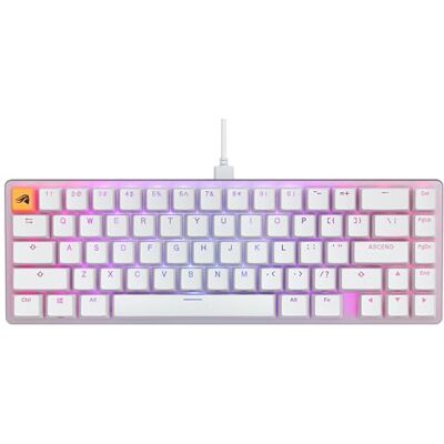 GLORIOUS Gaming GMMK 2 Compact (65%), mechanisch gamingtoetsenbord, compact TKL (65%), aluminium frame, doubleshot keycaps, Fox-schakelaars, RGB, Amerikaanse QWERTY-lay-out, wit GLORIOUS Gaming GMMK 2 Compact (65%), mechanisch gamingtoetsenbord, compact TKL (65%), aluminium frame, doubleshot keycaps, Fox-schakelaars, RGB, Amerikaanse QWERTY-lay-out, wit