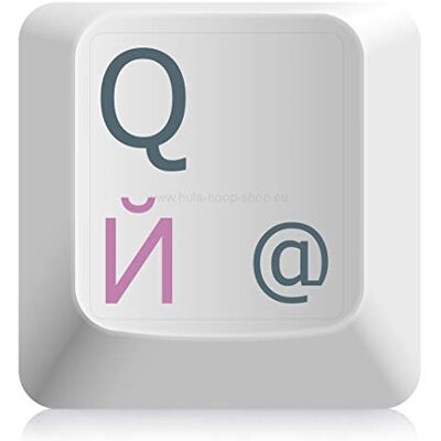 hoopomania Stickers voor Russisch toetsenbord, transparant, gelamineerd mat oppervlak, 11 x 13 mm, roze hoopomania Stickers voor Russisch toetsenbord, transparant, gelamineerd mat oppervlak, 11 x 13 mm, roze