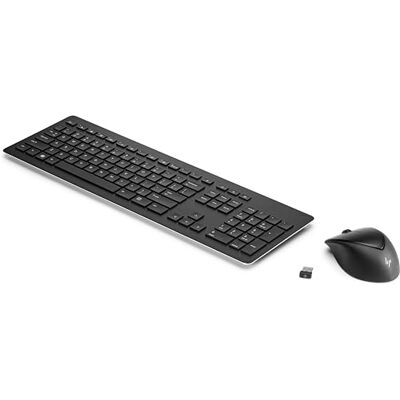 HP draadloze oplaadbare 950MK toetsenbord en muisset met scroll-wielen kabels 2,4 GHz HP draadloze oplaadbare 950MK toetsenbord en muisset met scroll-wielen kabels 2,4 GHz