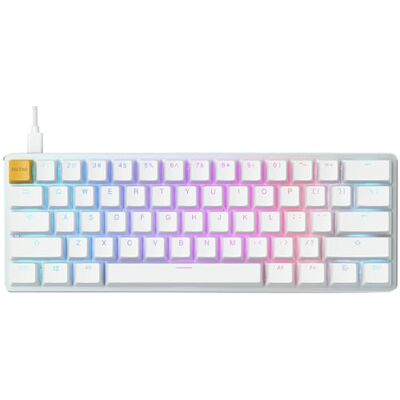 GLORIOUS Gaming GMMK Compact (60%), mechanisch gamingtoetsenbord, Gateron Brown schakelaars (touch), doubleshot-doppen, RGB, hot-swappable en aanpasbaar, Amerikaanse QWERTY-lay-out, wit GLORIOUS Gaming GMMK Compact (60%), mechanisch gamingtoetsenbord, Gateron Brown schakelaars (touch), doubleshot-doppen, RGB, hot-swappable en aanpasbaar, Amerikaanse QWERTY-lay-out, wit