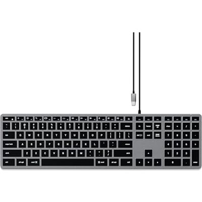 SATECHI Slim W3 toetsenbord met achtergrondverlichting, bekabeld toetsenbord met numeriek toetsenblok, verlichte toetsen en USB-C-aansluiting, voor MacBook Pro/Air M2/M1, iPad Pro/Air M2/M1, Mac Mini M2, iMac M1 SATECHI Slim W3 toetsenbord met achtergrondverlichting, bekabeld toetsenbord met numeriek toetsenblok, verlichte toetsen en USB-C-aansluiting, voor MacBook Pro/Air M2/M1, iPad Pro/Air M2/M1, Mac Mini M2, iMac M1