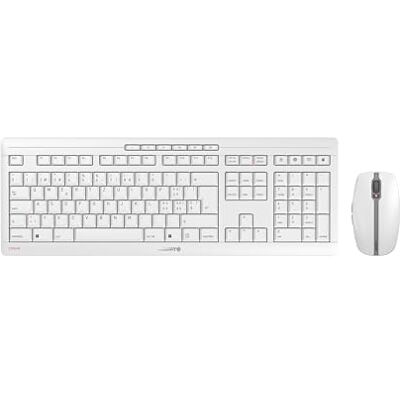 CHERRY Stream Desktop navulverpakking, toetsenbord en muis, draadloos, Zwitserland-lay-out, QWERTZ-toetsenbord, oplaadbaar, blauwe engel, GS-goedkeuring, SX-schaarmechanisme, stil, wit-grijs CHERRY Stream Desktop navulverpakking, toetsenbord en muis, draadloos, Zwitserland-lay-out, QWERTZ-toetsenbord, oplaadbaar, blauwe engel, GS-goedkeuring, SX-schaarmechanisme, stil, wit-grijs