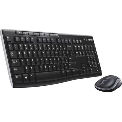 Logitech MK270 draadloze toetsenbordmuis-combinatie voor Windows, 2,4 GHz-verbinding, compacte draadloze muis, 8 sneltoetsen/multimedia, lange batterijduur 2 jaar, pc/laptop, Qwerty Logitech MK270 draadloze toetsenbordmuis-combinatie voor Windows, 2,4 GHz-verbinding, compacte draadloze muis, 8 sneltoetsen/multimedia, lange batterijduur 2 jaar, pc/laptop, Qwerty