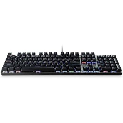 MediaRange MRGS101 Gaming Series Gaming Toetsenbord met 104 toetsen en 14 kleurmodi QWERTZ (DE/AT/CH) zwart/zilver MediaRange MRGS101 Gaming Series Gaming Toetsenbord met 104 toetsen en 14 kleurmodi QWERTZ (DE/AT/CH) zwart/zilver