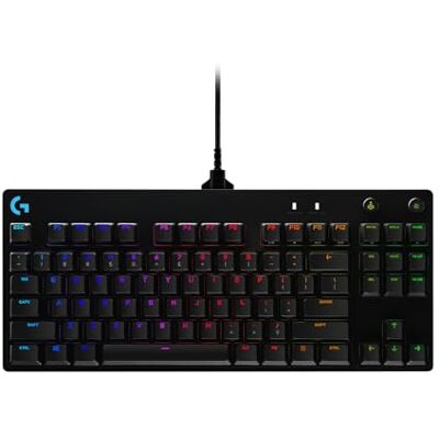 Logitech Pro mechanisch gaming-toetsenbord, US INTL, zwart QWERTZ Duits toetsenbord zwart Logitech Pro mechanisch gaming-toetsenbord, US INTL, zwart QWERTZ Duits toetsenbord zwart