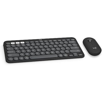 Logitech Pebble 2 Combo voor Mac QWERTY US International Layout, Tonal Graphite Logitech Pebble 2 Combo voor Mac QWERTY US International Layout, Tonal Graphite