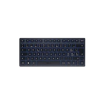 CHERRY KW 7100 Mini BT, compact toetsenbord voor meerdere apparaten met 3 Bluetooth®-kanalen, Zwitserse lay-out (QWERTZ), plat design, draagtas inbegrepen, Slate Blue CHERRY KW 7100 Mini BT, compact toetsenbord voor meerdere apparaten met 3 Bluetooth®-kanalen, Zwitserse lay-out (QWERTZ), plat design, draagtas inbegrepen, Slate Blue
