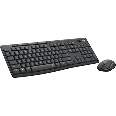 Logitech Mk295 Draadloze Muis- En Toetsenbordcombinatie Met Silenttouch-Technologie, Geavanceerde Optische Tracking, Vertragingsvrije Draadloze Verbinding, 90% Minder Geluid,QWERTY US International layout Zwart Logitech Mk295 Draadloze Muis- En Toetsenbordcombinatie Met Silenttouch-Technologie, Geavanceerde Optische Tracking, Vertragingsvrije Draadloze Verbinding, 90% Minder Geluid,QWERTY US International layout Zwart