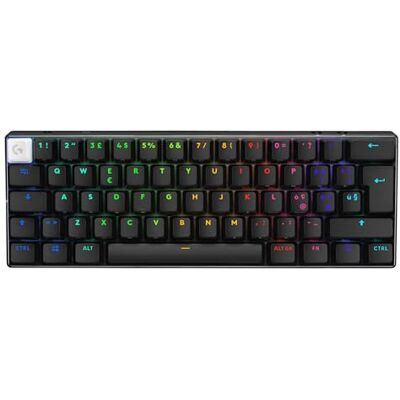 Logitech PRO X 60 LIGHTSPEED, draadloos gamingtoetsenbord, compact mechanisch, TKL 60%, Italiaans QWERTY-toetsenbord, touchscreen, zwart Logitech PRO X 60 LIGHTSPEED, draadloos gamingtoetsenbord, compact mechanisch, TKL 60%, Italiaans QWERTY-toetsenbord, touchscreen, zwart
