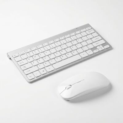 Topiky Dun 2,4 GHz draadloos toetsenbord voor draadloos toetsenbord en muis voor desktop, pc, laptop, Smart TV en 10/8/7/Vista/XP Topiky Dun 2,4 GHz draadloos toetsenbord voor draadloos toetsenbord en muis voor desktop, pc, laptop, Smart TV en 10/8/7/Vista/XP