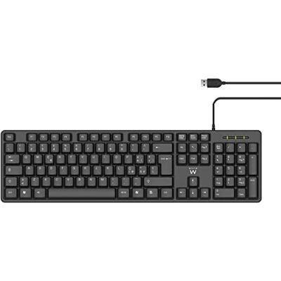 Ewent EW3108 USB + PS/2 Italiaans zwart toetsenbord toetsenborden (standaard, bekabeld, USB + PS/2, zwart) Ewent EW3108 USB + PS/2 Italiaans zwart toetsenbord toetsenborden (standaard, bekabeld, USB + PS/2, zwart)