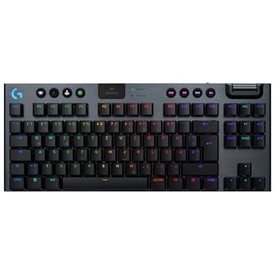 Logitech G915 X LIGHTSPEED TKL draadloos gamingtoetsenbord, ultraplat, Duits QWERTZ-toetsenbord, lineair, zwart Logitech G915 X LIGHTSPEED TKL draadloos gamingtoetsenbord, ultraplat, Duits QWERTZ-toetsenbord, lineair, zwart