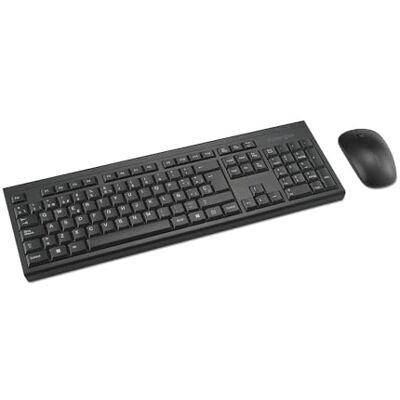 Kensington K75562ES KM150 EQ draadloos toetsenbord en muis, QWERTY, compatibel met Windows en macOS, compleet toetsenbord en muis, gemaakt van 63% gerecycled materiaal Kensington K75562ES KM150 EQ draadloos toetsenbord en muis, QWERTY, compatibel met Windows en macOS, compleet toetsenbord en muis, gemaakt van 63% gerecycled materiaal