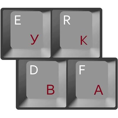 HQRP Rode Cyrillische Russische Toetsenbord Stickers Op Transparante Achtergrond Compatibel met Alle Toetsenborden PC/Computer Computer Toetsenbord HQRP Rode Cyrillische Russische Toetsenbord Stickers Op Transparante Achtergrond Compatibel met Alle Toetsenborden PC/Computer Computer Toetsenbord