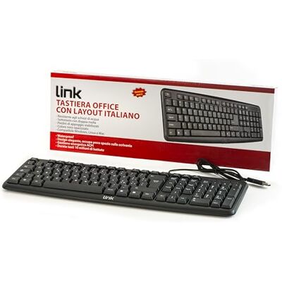 LINK NILOX Italiaans USB-toetsenbord met 108 toetsen LINK NILOX Italiaans USB-toetsenbord met 108 toetsen