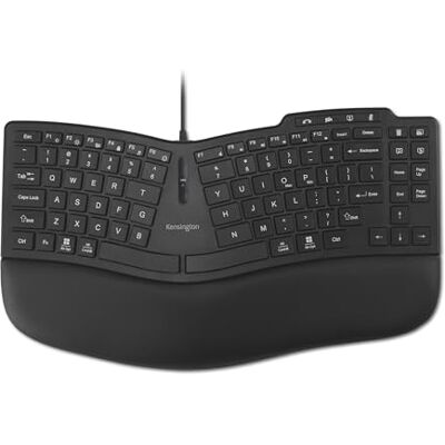 Kensington Pro Fit Ergo KB675 EQ TKL bekabeld toetsenbord, USB-A-aansluiting, ergonomisch gebogen design, programmeerbare toetsen (K75497NA) Kensington Pro Fit Ergo KB675 EQ TKL bekabeld toetsenbord, USB-A-aansluiting, ergonomisch gebogen design, programmeerbare toetsen (K75497NA)