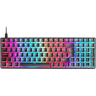 Mars Gaming MARSGAMING MKULTRA, mechanisch toetsenbord, zwart, RGB, compact, 96%, Outemu SQ bruin, Franse taal Mars Gaming MARSGAMING MKULTRA, mechanisch toetsenbord, zwart, RGB, compact, 96%, Outemu SQ bruin, Franse taal