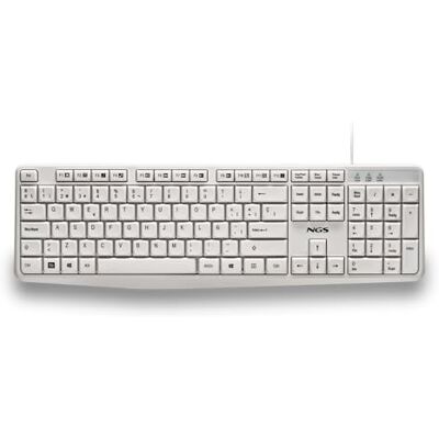NGS HERITAGE USB-A-TOETSENBORD MET 12 MEDIAS-TOETSENBORDEN. Stil, kabel 1,5 m, kantelhoek, plug & play NGS HERITAGE USB-A-TOETSENBORD MET 12 MEDIAS-TOETSENBORDEN. Stil, kabel 1,5 m, kantelhoek, plug & play