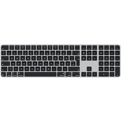 Apple Magic-toetsenbord met touch-ID en numeriek toetsenblok voor Macs met Chip, Duits, zwarte toetsen Apple Magic-toetsenbord met touch-ID en numeriek toetsenblok voor Macs met Chip, Duits, zwarte toetsen 