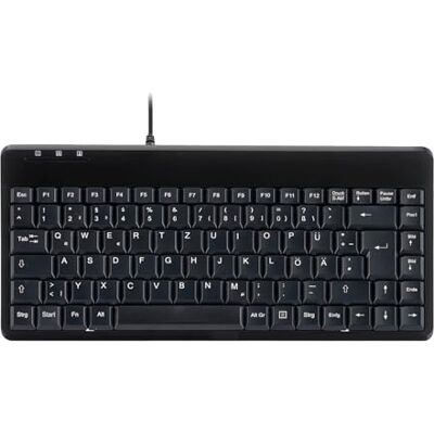 Perixx PERIBOARD-409 U Mini-USB-toetsenbord, bekabeld, klein, praktisch formaat, 1,80 m kabel, pianolak, Duitse QWERTZ-lay-out Perixx PERIBOARD-409 U Mini-USB-toetsenbord, bekabeld, klein, praktisch formaat, 1,80 m kabel, pianolak, Duitse QWERTZ-lay-out