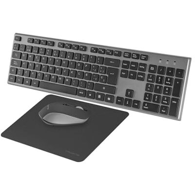 Tacens ZENITH, 3-in-1 draadloze combo met 2,4 GHz DualLink-technologie, full-size membraantoetsenbord met SmartKey Copilot AI, optische muis 3200 dpi, muismat nanotextiel, taal Spaans Tacens ZENITH, 3-in-1 draadloze combo met 2,4 GHz DualLink-technologie, full-size membraantoetsenbord met SmartKey Copilot AI, optische muis 3200 dpi, muismat nanotextiel, taal Spaans