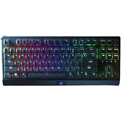 Razer BlackWidow V3 Tenkeyless Compact mechanisch gamingtoetsenbord (mechanische klikschakelaars, compacte vormfactor) ES-design, zwart Razer BlackWidow V3 Tenkeyless Compact mechanisch gamingtoetsenbord (mechanische klikschakelaars, compacte vormfactor) ES-design, zwart
