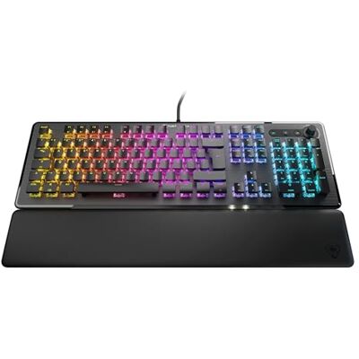 Turtle Beach Vulcan II Gaming-toetsenbord, mechanische schakelaars Titan II, personaliseerbare RGB-achtergrondverlichting, afneembare polssteun, zwart Turtle Beach Vulcan II Gaming-toetsenbord, mechanische schakelaars Titan II, personaliseerbare RGB-achtergrondverlichting, afneembare polssteun, zwart