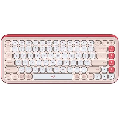 Logitech POP Icon Keys draadloos Bluetooth-toetsenbord, comfortabel typen, programmeerbare toetsen, Easy-Switch tussen maximaal 3 apparaten, voor laptop, tablet, pc, roze, QWERTY Logitech POP Icon Keys draadloos Bluetooth-toetsenbord, comfortabel typen, programmeerbare toetsen, Easy-Switch tussen maximaal 3 apparaten, voor laptop, tablet, pc, roze, QWERTY