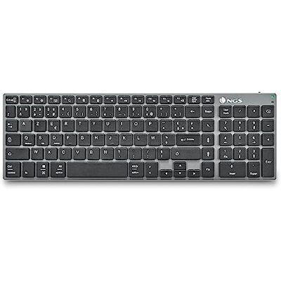 NGS Fortune-BT-toetsenbord met meerdere apparaten, draadloos, Bluetooth 5.0, bereik 10 m, Frans AZERTY, zwart NGS Fortune-BT-toetsenbord met meerdere apparaten, draadloos, Bluetooth 5.0, bereik 10 m, Frans AZERTY, zwart