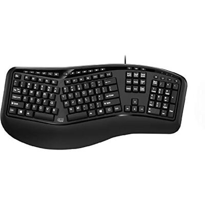 Adesso AKB-150UB Dit toetsenbord biedt gebruikers twee geavanceerde invoerapparaten met ergonomisch design en Adesso AKB-150UB Dit toetsenbord biedt gebruikers twee geavanceerde invoerapparaten met ergonomisch design en