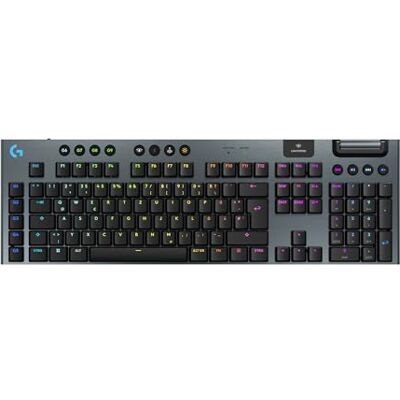 Logitech G915 X LIGHTSPEED draadloos gamingtoetsenbord, ultraplat, Duits QWERTZ-toetsenbord, lineair, zwart Logitech G915 X LIGHTSPEED draadloos gamingtoetsenbord, ultraplat, Duits QWERTZ-toetsenbord, lineair, zwart
