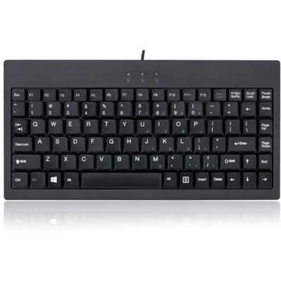 Adesso AKB-110B EasyTouch Mini-Clavier Compact USB-toetsenbord Adesso AKB-110B EasyTouch Mini-Clavier Compact USB-toetsenbord