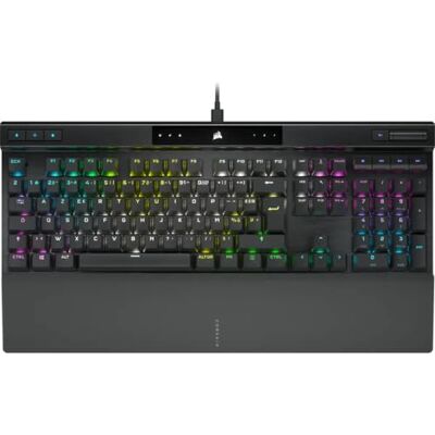 Corsair K70 Pro RGB USB-C Optisch-Mechanisch Gaming Toetsenbord OPX Lineaire Switchs, Dubbele Injectie PBT-toetsen, 8.000 Hz vraagsnelheid FR lay-out, AZERTY zwart Corsair K70 Pro RGB USB-C Optisch-Mechanisch Gaming Toetsenbord OPX Lineaire Switchs, Dubbele Injectie PBT-toetsen, 8.000 Hz vraagsnelheid FR lay-out, AZERTY zwart