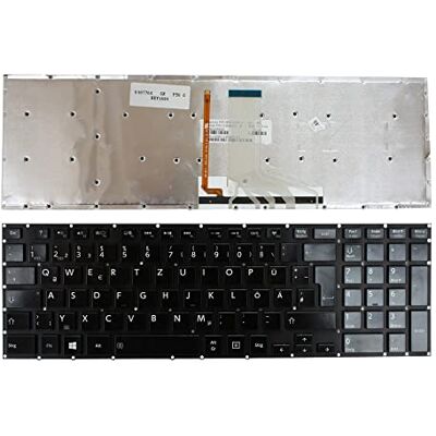 Power4Laptops Keyboards4Laptops Duits zwart glanzend achtergrondverlichting Windows 8 toetsenbord voor laptop (PC) vervanging voor Toshiba Satellite P50-A-12Z Power4Laptops Keyboards4Laptops Duits zwart glanzend achtergrondverlichting Windows 8 toetsenbord voor laptop (PC) vervanging voor Toshiba Satellite P50-A-12Z