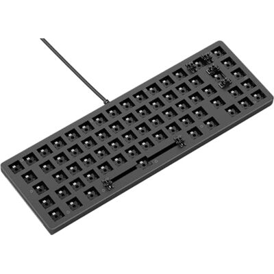 GLORIOUS Gaming GMMK 2 Compact (65%) Barebones (alleen frame), mechanisch gaming-toetsenbordframe, compact formaat (65%), aluminium, aanpasbaar, RGB, internationale lay-out/ISO zwart GLORIOUS Gaming GMMK 2 Compact (65%) Barebones (alleen frame), mechanisch gaming-toetsenbordframe, compact formaat (65%), aluminium, aanpasbaar, RGB, internationale lay-out/ISO zwart