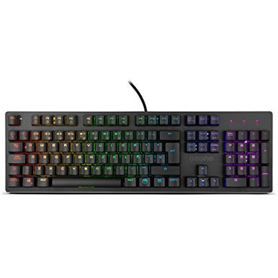 OZONE GAMING GEAR Ozone Alliance USB QWERTY Spaans zwart toetsenborden (bekabeld, USB, mechanisch toetsenbord, QWERTY, RGB LED, zwart) OZONE GAMING GEAR Ozone Alliance USB QWERTY Spaans zwart toetsenborden (bekabeld, USB, mechanisch toetsenbord, QWERTY, RGB LED, zwart)