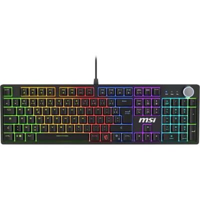 MSI Forge GK320 FR mechanisch gamingtoetsenbord – AZERTY, verwisselbare rode schakelaars (lineair), magnetisch deksel, ergonomische toetsen, RGB-led, USB 2.0 – volledige grootte MSI Forge GK320 FR mechanisch gamingtoetsenbord – AZERTY, verwisselbare rode schakelaars (lineair), magnetisch deksel, ergonomische toetsen, RGB-led, USB 2.0 – volledige grootte