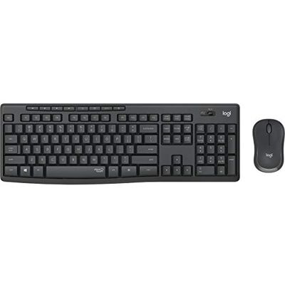 Logitech MK295 draadloos toetsenbord en muis combo SilentTouch-technologie, volledig numeriek toetsenbord, sneltoetsen, nano USB-ontvanger, 90% minder ruis, QWERTY Portugese lay-out, zwart Logitech MK295 draadloos toetsenbord en muis combo SilentTouch-technologie, volledig numeriek toetsenbord, sneltoetsen, nano USB-ontvanger, 90% minder ruis, QWERTY Portugese lay-out, zwart