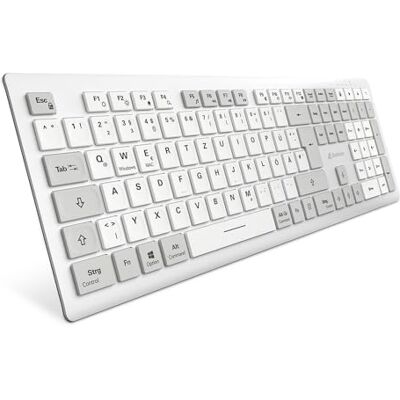 Sharkoon OfficePal K30W Draadloos toetsenbord, wit Sharkoon OfficePal K30W Draadloos toetsenbord, wit