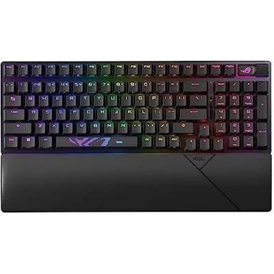 Asus ROG Strix Scope II 96 Draadloos mechanisch gamingtoetsenbord, ABS, ROG RX Red-schakelaar, vervangbaar, RGB-verlichting, Italiaanse lay-out, zwart Asus ROG Strix Scope II 96 Draadloos mechanisch gamingtoetsenbord, ABS, ROG RX Red-schakelaar, vervangbaar, RGB-verlichting, Italiaanse lay-out, zwart