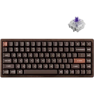 Keychron K2 HE QMK draadloos snelspanner toetsenbord (2,4 GHz en Bluetooth) met Hall Gateron effect, magnetische schakelaar, dubbele rail, RGB, compatibel met Mac Windows Linux (geheel hout) Keychron K2 HE QMK draadloos snelspanner toetsenbord (2,4 GHz en Bluetooth) met Hall Gateron effect, magnetische schakelaar, dubbele rail, RGB, compatibel met Mac Windows Linux (geheel hout)