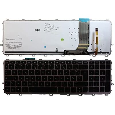 Power4Laptops Keyboards4Laptops Frans frame met achtergrondverlichting, zwart, Windows 8 toetsenbord voor laptop (PC), vervanging voor HP Envy 15-J151SA Power4Laptops Keyboards4Laptops Frans frame met achtergrondverlichting, zwart, Windows 8 toetsenbord voor laptop (PC), vervanging voor HP Envy 15-J151SA