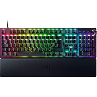 Razer Huntsman V3 Pro (analoge schakelaars) – optisch gamer-toetsenbord (snelle ontgrendeling, verstelbare analoge schakelaars van 0,1 tot 4,0 mm, toetsen van PBT Doubleshot) AZERTY-toetsenbord zwart Razer Huntsman V3 Pro (analoge schakelaars) – optisch gamer-toetsenbord (snelle ontgrendeling, verstelbare analoge schakelaars van 0,1 tot 4,0 mm, toetsen van PBT Doubleshot) AZERTY-toetsenbord zwart